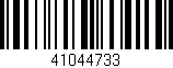 Código de barras (EAN, GTIN, SKU, ISBN): '41044733'