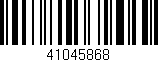 Código de barras (EAN, GTIN, SKU, ISBN): '41045868'