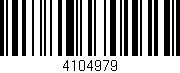 Código de barras (EAN, GTIN, SKU, ISBN): '4104979'