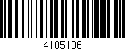 Código de barras (EAN, GTIN, SKU, ISBN): '4105136'