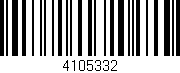 Código de barras (EAN, GTIN, SKU, ISBN): '4105332'