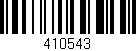 Código de barras (EAN, GTIN, SKU, ISBN): '410543'