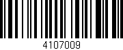 Código de barras (EAN, GTIN, SKU, ISBN): '4107009'