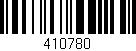 Código de barras (EAN, GTIN, SKU, ISBN): '410780'