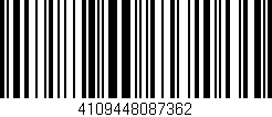 Código de barras (EAN, GTIN, SKU, ISBN): '4109448087362'
