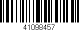 Código de barras (EAN, GTIN, SKU, ISBN): '41098457'
