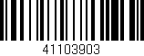 Código de barras (EAN, GTIN, SKU, ISBN): '41103903'