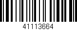 Código de barras (EAN, GTIN, SKU, ISBN): '41113664'