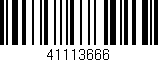 Código de barras (EAN, GTIN, SKU, ISBN): '41113666'