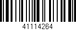 Código de barras (EAN, GTIN, SKU, ISBN): '41114264'