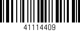 Código de barras (EAN, GTIN, SKU, ISBN): '41114409'