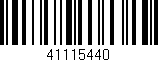 Código de barras (EAN, GTIN, SKU, ISBN): '41115440'