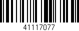 Código de barras (EAN, GTIN, SKU, ISBN): '41117077'