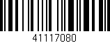 Código de barras (EAN, GTIN, SKU, ISBN): '41117080'