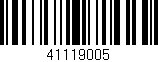 Código de barras (EAN, GTIN, SKU, ISBN): '41119005'