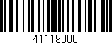 Código de barras (EAN, GTIN, SKU, ISBN): '41119006'