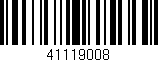 Código de barras (EAN, GTIN, SKU, ISBN): '41119008'