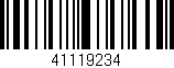 Código de barras (EAN, GTIN, SKU, ISBN): '41119234'