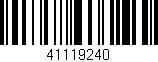 Código de barras (EAN, GTIN, SKU, ISBN): '41119240'