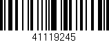 Código de barras (EAN, GTIN, SKU, ISBN): '41119245'