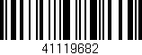 Código de barras (EAN, GTIN, SKU, ISBN): '41119682'