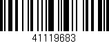 Código de barras (EAN, GTIN, SKU, ISBN): '41119683'