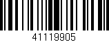 Código de barras (EAN, GTIN, SKU, ISBN): '41119905'