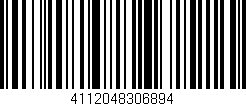 Código de barras (EAN, GTIN, SKU, ISBN): '4112048306894'