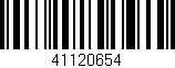 Código de barras (EAN, GTIN, SKU, ISBN): '41120654'