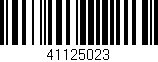 Código de barras (EAN, GTIN, SKU, ISBN): '41125023'