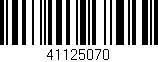 Código de barras (EAN, GTIN, SKU, ISBN): '41125070'