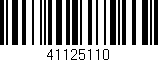 Código de barras (EAN, GTIN, SKU, ISBN): '41125110'