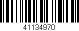 Código de barras (EAN, GTIN, SKU, ISBN): '41134970'