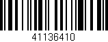 Código de barras (EAN, GTIN, SKU, ISBN): '41136410'