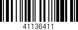 Código de barras (EAN, GTIN, SKU, ISBN): '41136411'