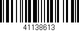 Código de barras (EAN, GTIN, SKU, ISBN): '41138613'