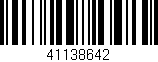 Código de barras (EAN, GTIN, SKU, ISBN): '41138642'