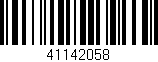 Código de barras (EAN, GTIN, SKU, ISBN): '41142058'