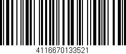Código de barras (EAN, GTIN, SKU, ISBN): '4116670133521'