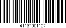 Código de barras (EAN, GTIN, SKU, ISBN): '41167001127'