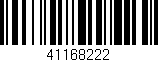Código de barras (EAN, GTIN, SKU, ISBN): '41168222'