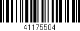 Código de barras (EAN, GTIN, SKU, ISBN): '41175504'