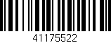 Código de barras (EAN, GTIN, SKU, ISBN): '41175522'