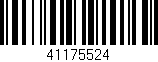Código de barras (EAN, GTIN, SKU, ISBN): '41175524'