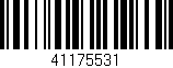 Código de barras (EAN, GTIN, SKU, ISBN): '41175531'