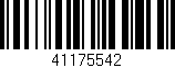 Código de barras (EAN, GTIN, SKU, ISBN): '41175542'