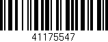 Código de barras (EAN, GTIN, SKU, ISBN): '41175547'