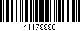 Código de barras (EAN, GTIN, SKU, ISBN): '41179998'