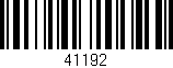 Código de barras (EAN, GTIN, SKU, ISBN): '41192'