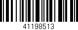 Código de barras (EAN, GTIN, SKU, ISBN): '41198513'